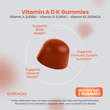 DORADO NUTRITION mano sosteniendo gomita para uso práctico diario