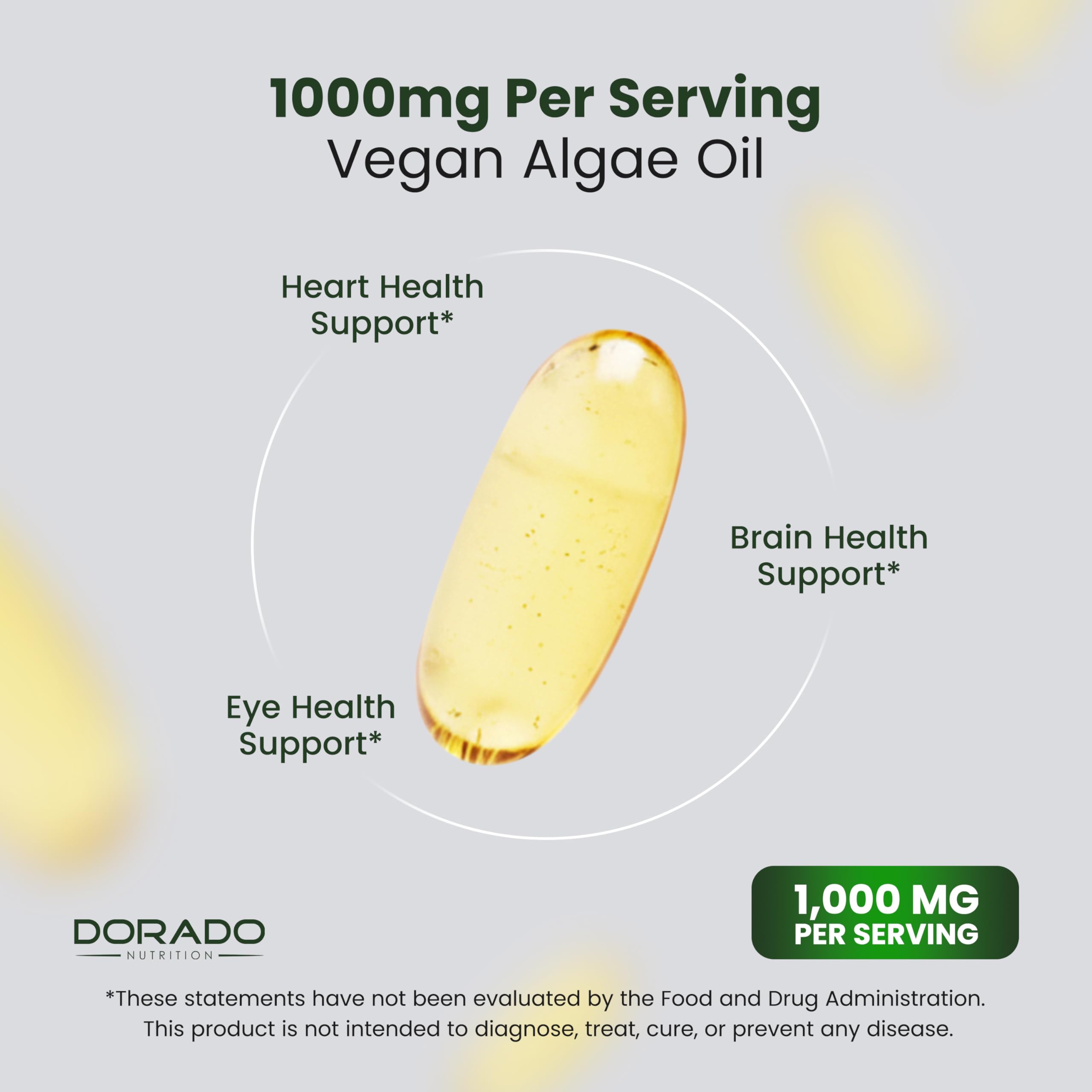 DORADO NUTRITION algas fuente natural ilustrando origen vegetal y sostenibilidad