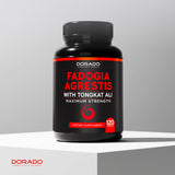 DORADO NUTRITION producto junto a atleta en gimnasio, mejora del rendimiento visible