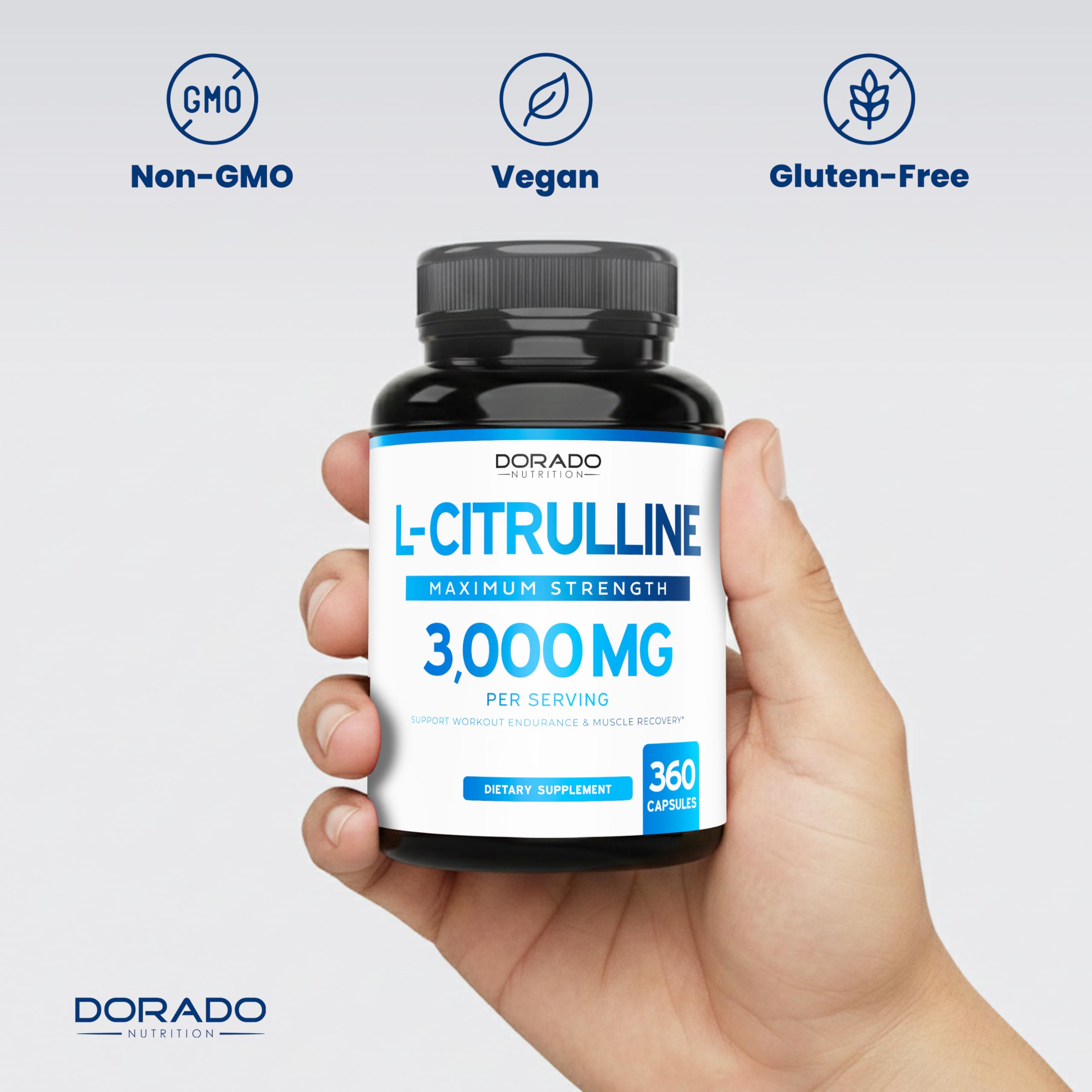 DORADO NUTRITION cápsula junto a moneda para referencia de escala