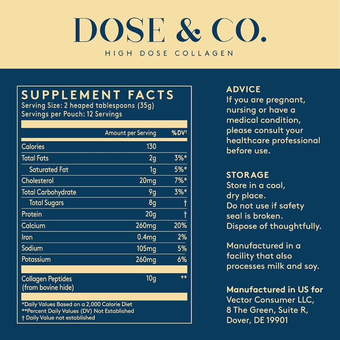 DOSE & CO. producto en entorno de ejercicio resaltando recuperación