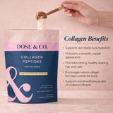 DOSE & CO. textura en primer plano del polvo, muestra disolución rápida y fina