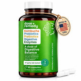 dose + remedy vista frontal del empaque mostrando la marca y beneficios