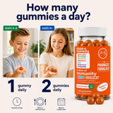 dose + remedy mano de adulto dosificando gomita para niño con seguridad