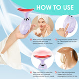 Doset masajeador en uso en cuello demostrando ergonomía y confort