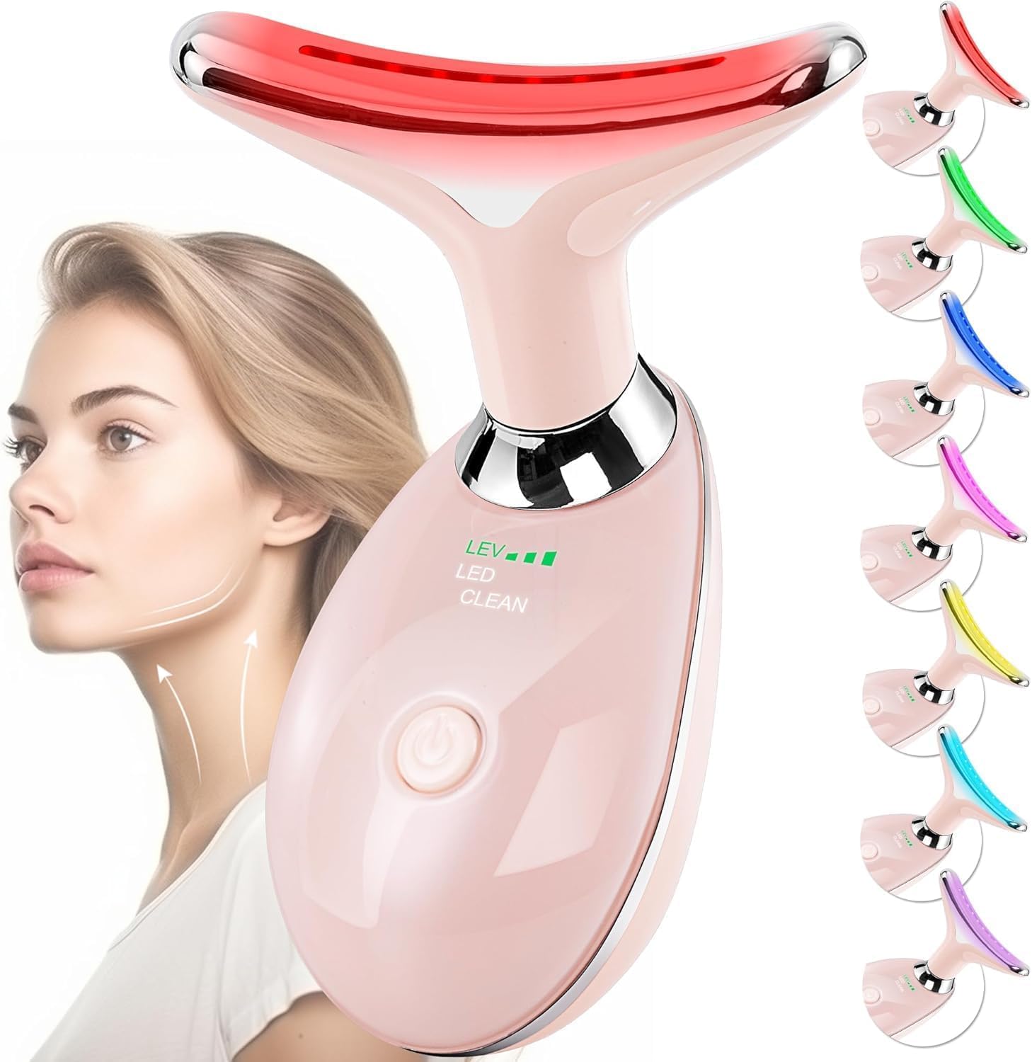 Doset varita frontal rosa brillante, diseño compacto y elegante para viaje