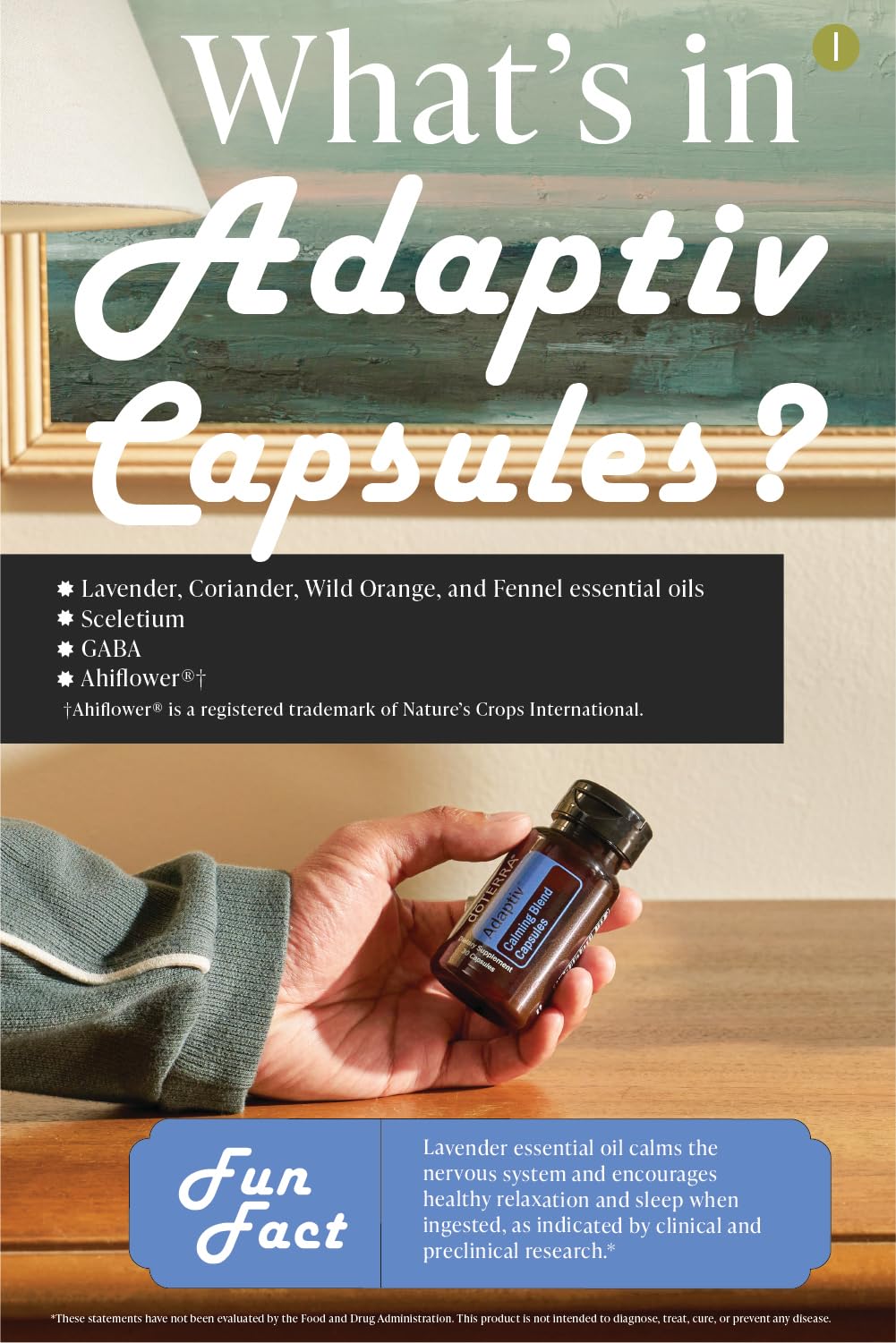 doTERRA frasco junto a reglas para comparar tamaño y conveniencia