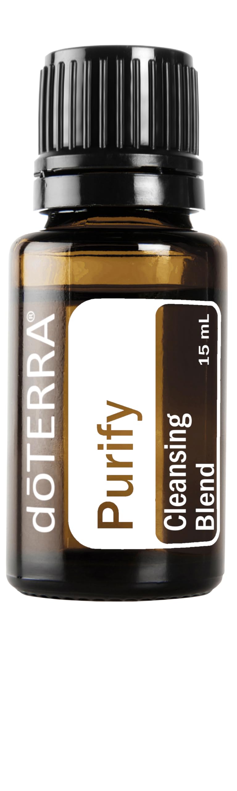 doTERRA Purify frasco 15 ml mostrando diseño y tamaño práctico