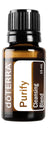 doTERRA Purify frasco 15 ml mostrando diseño y tamaño práctico