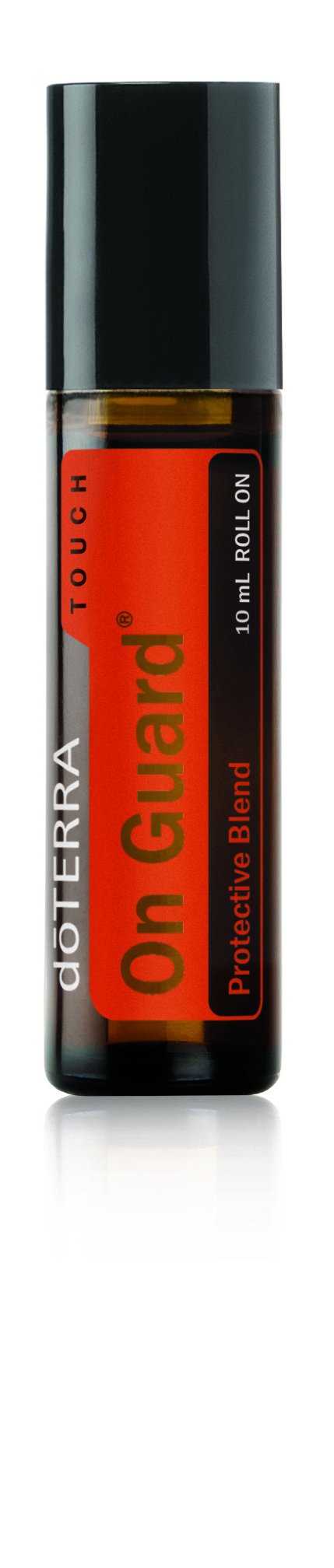 doTERRA On Guard Touch envase frontal mostrando tamaño y etiqueta, práctico para llevar