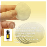 doTERRA caja de presentación del Cheer mostrando cuidado en embalaje