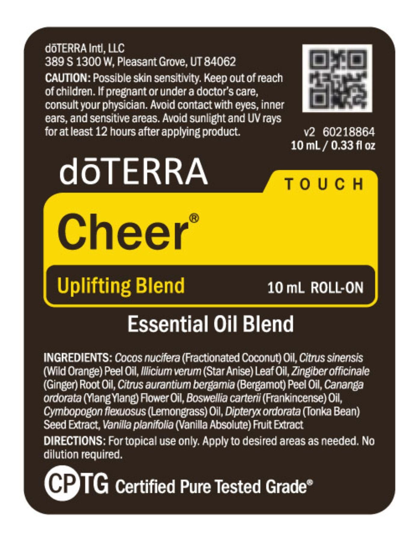 doTERRA roll-on dentro de un bolso portátil listo para llevar