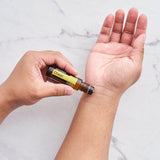 doTERRA comparación de escala muestra el frasco de 10 mL y formato práctico