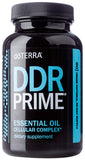 doTERRA DDR Prime frasco frontal mostrando 60 softgels y conveniencia diaria