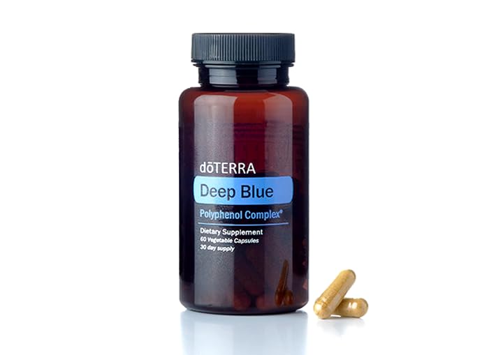 doTERRA etiqueta Deep Blue detalle de ingredientes para rápida identificación