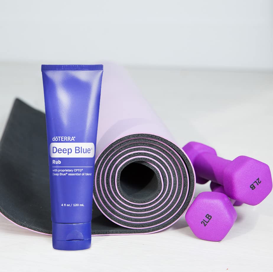 doTERRA Deep Blue Rub etiqueta y lista de ingredientes resaltando transparencia