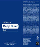 doTERRA textura cremosa de Deep Blue Rub enfocada para aplicación eficaz