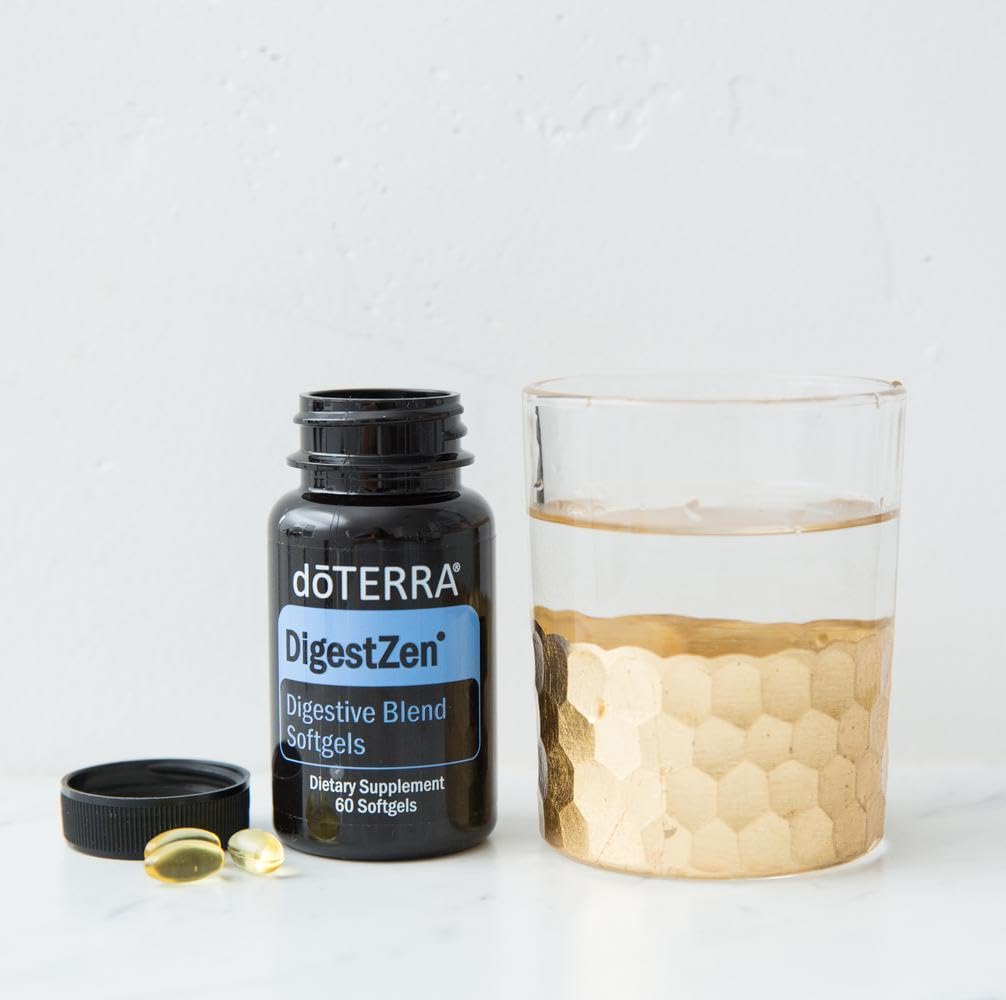 doTERRA etiqueta DigestZen detalle ingredientes e información clara