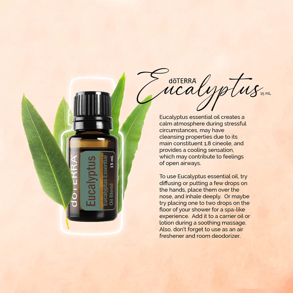 doTERRA spray limpiador casero con Eucalyptus Radiata, frescura