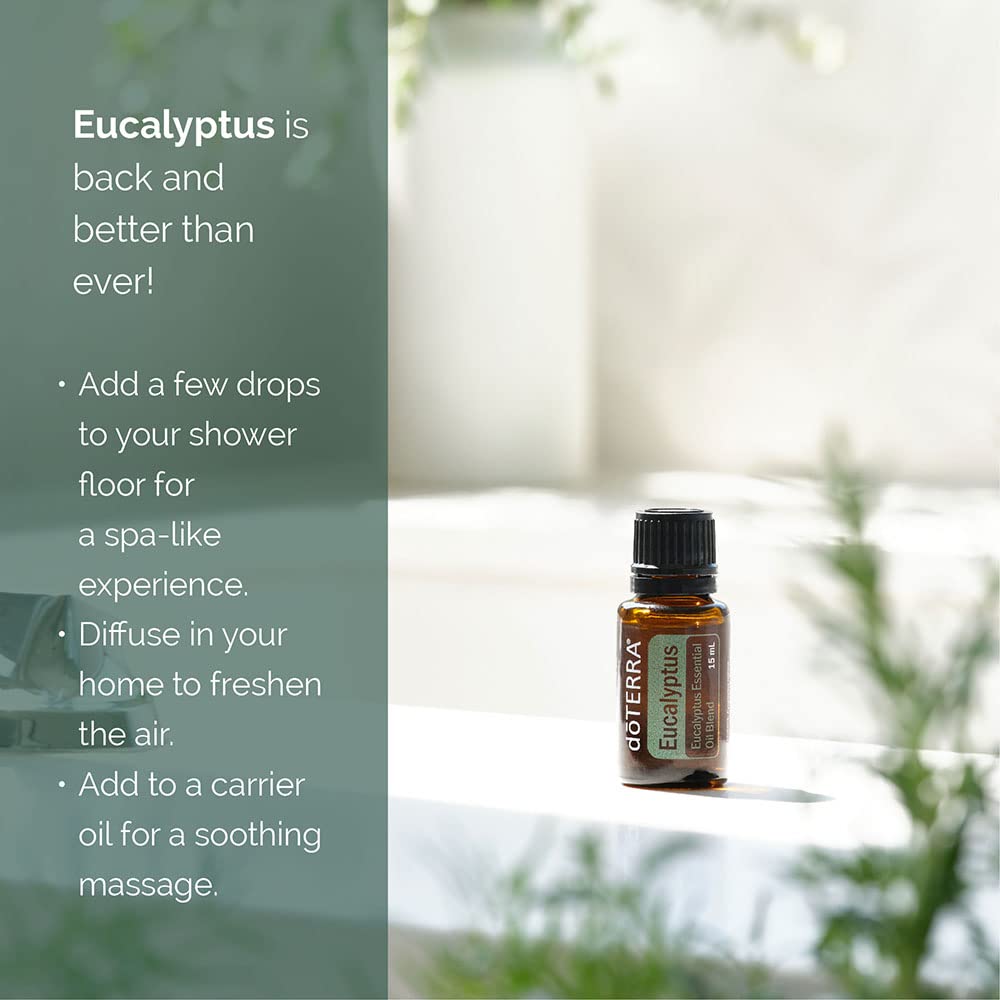 doTERRA difusor con Eucalyptus Radiata creando aire renovado