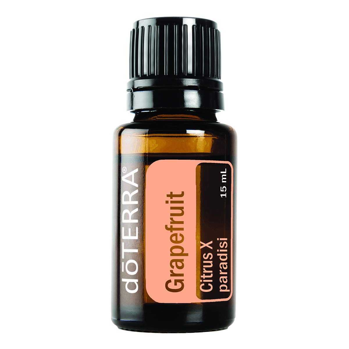 doTERRA frasco frontal de Grapefruit 15 ml energía cítrica y purificación