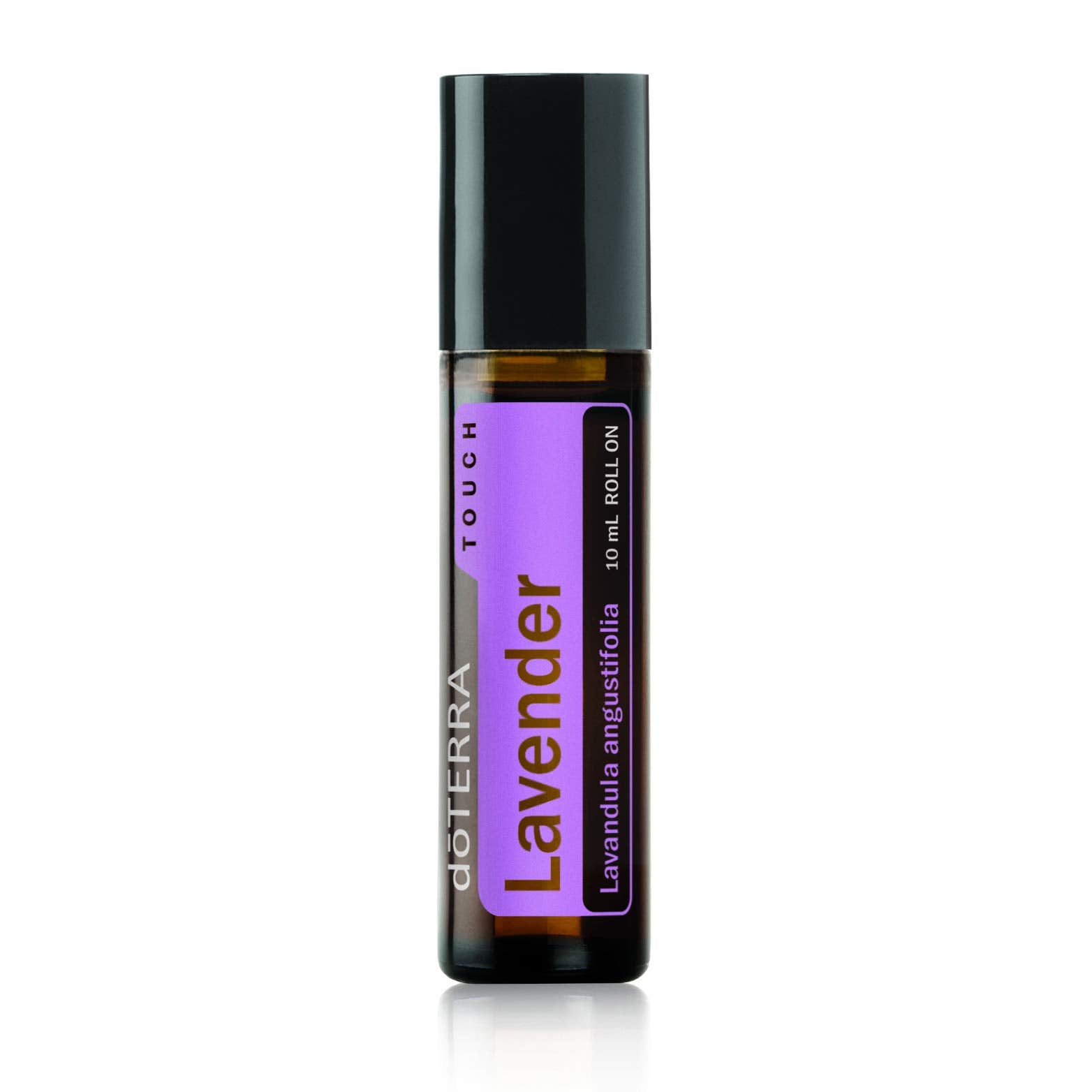 doTERRA roll-on Lavender Touch frontal muestra aplicador y portabilidad
