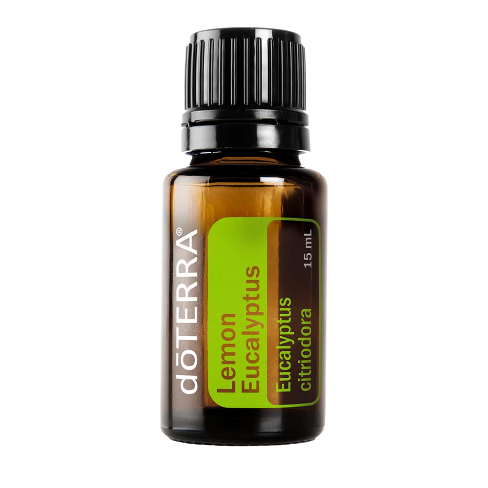 doTERRA frasco delantero con etiqueta clara y aroma vigorizante