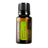 doTERRA frasco delantero con etiqueta clara y aroma vigorizante