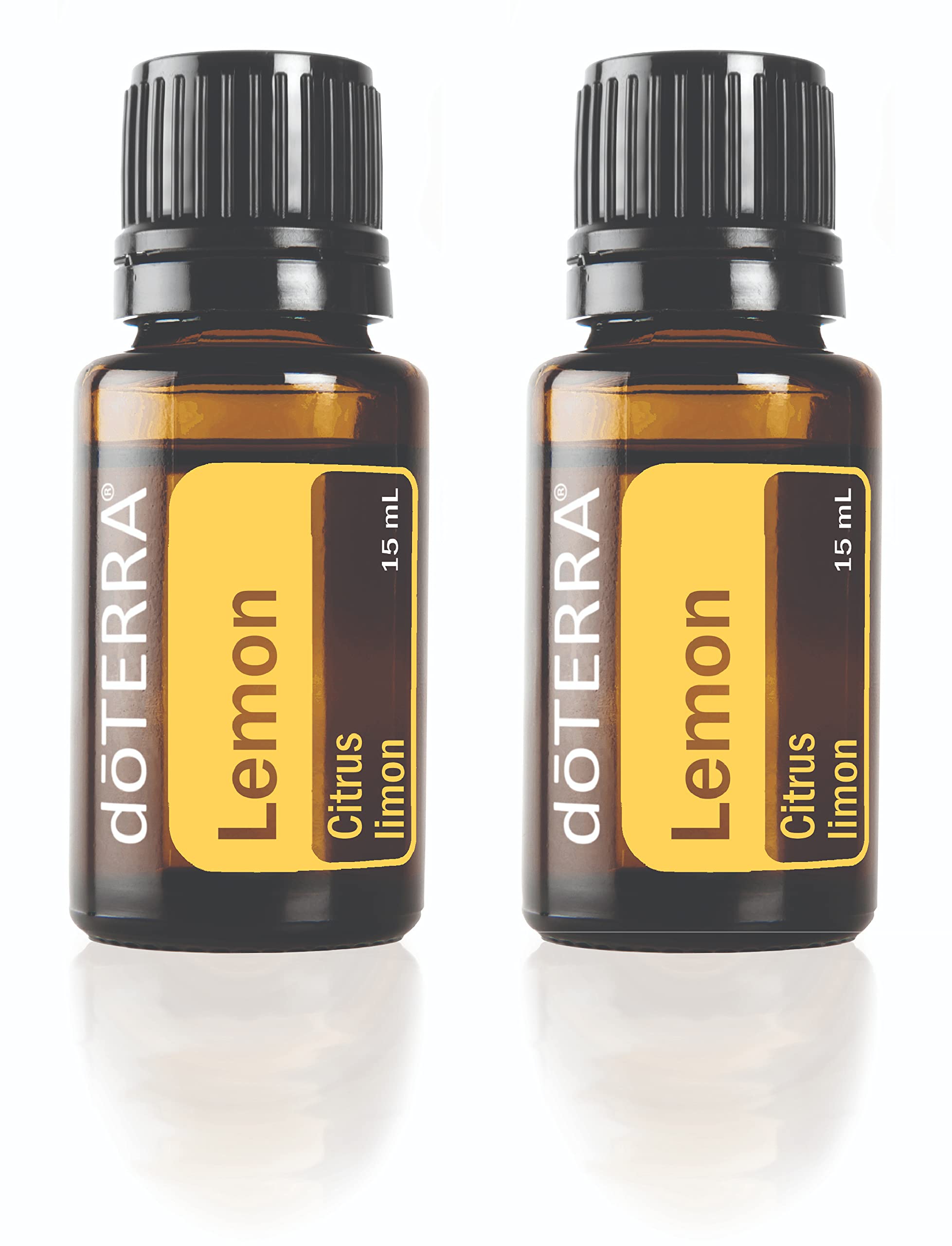 doTERRA frascos frontales limón mostrando pack y beneficio de frescura