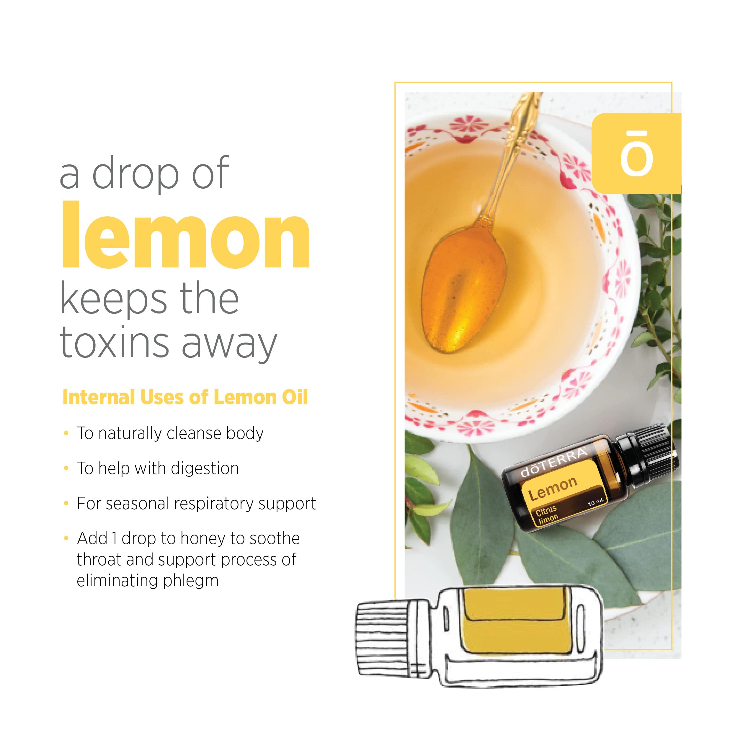 doTERRA aceite de limón usado en limpieza de encimera para desengrasar y perfumar