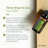 doTERRA frasco con gotero, detalle de textura para uso preciso