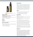 doTERRA Terrashield etiqueta legible con ingredientes y uso seguro