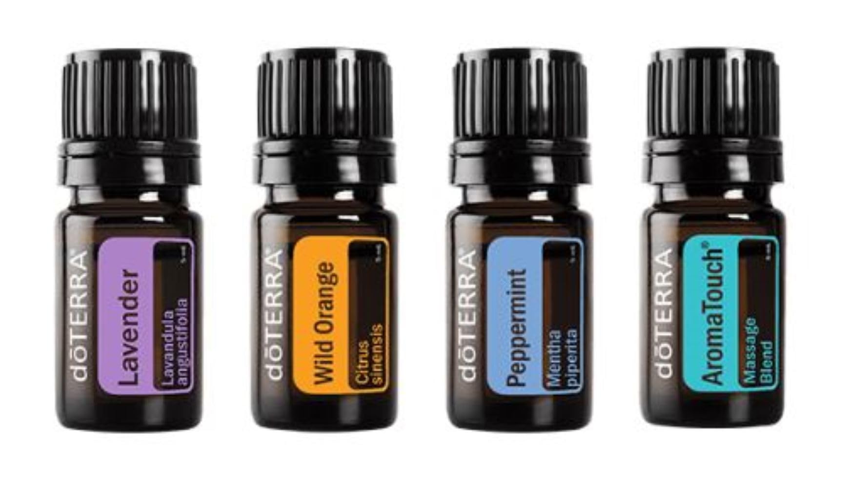 doTERRA kit de viaje frontal con cuatro frascos 5 ml ideal para transporte