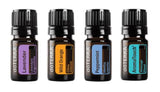doTERRA kit de viaje frontal con cuatro frascos 5 ml ideal para transporte