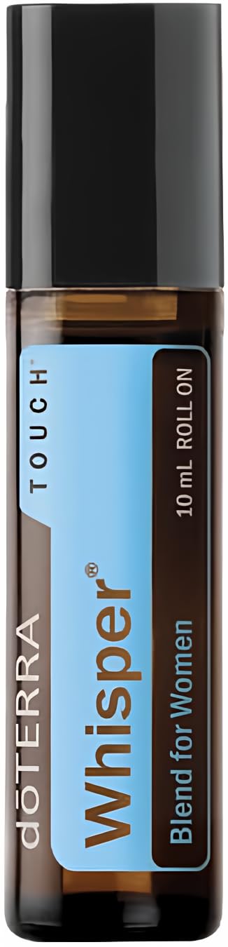 doTERRA Whisper Touch roll‑on frontal mostrando diseño portátil y aplicación fácil