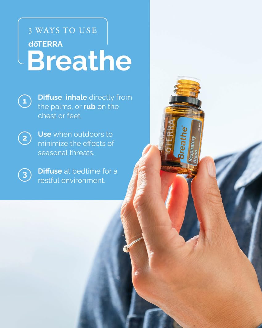 doTERRA aplicación tópica Breathe en pecho con aceite portador para confort