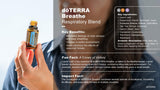doTERRA frasco Breathe 15 ml en mano demostrando portabilidad y facilidad