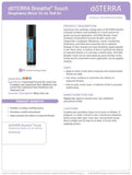 dōTERRA Breathe Touch en una mesita de noche creando atmósfera de descanso