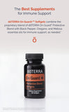 doTERRA On Guard+ cápsula en primer plano, muestra textura y dosificación