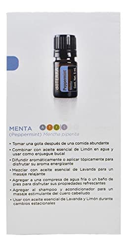 doTERRA comparación de tamaño en mano ideal para viajar y probar