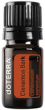 doTERRA botella frontal de Cinnamon Bark 5 ml, aroma especiado concentrado