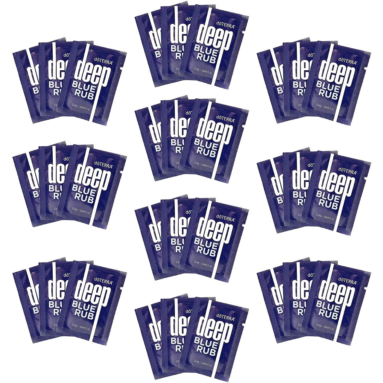 doTERRA Deep Blue Rub sobre individual frontal, práctico para llevar
