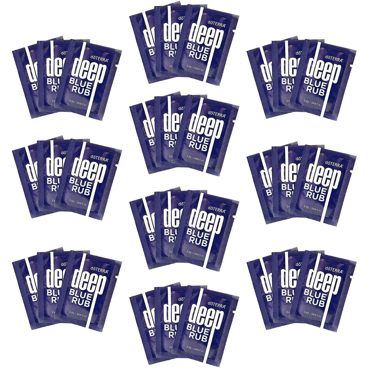 doTERRA Deep Blue Rub sobre individual frontal, práctico para llevar