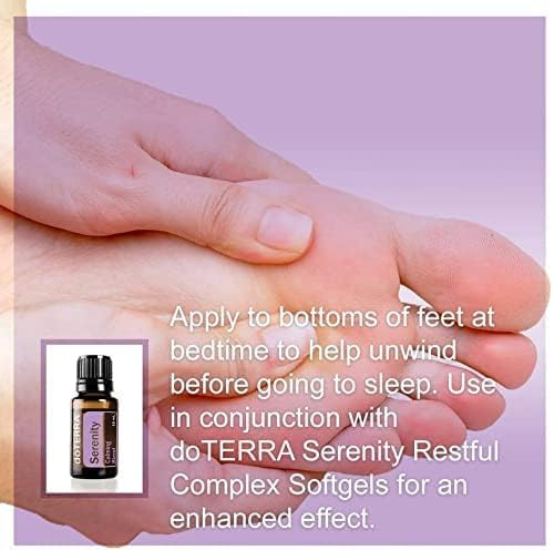 doTERRA botellas de ingredientes de Serenity demostrando calidad