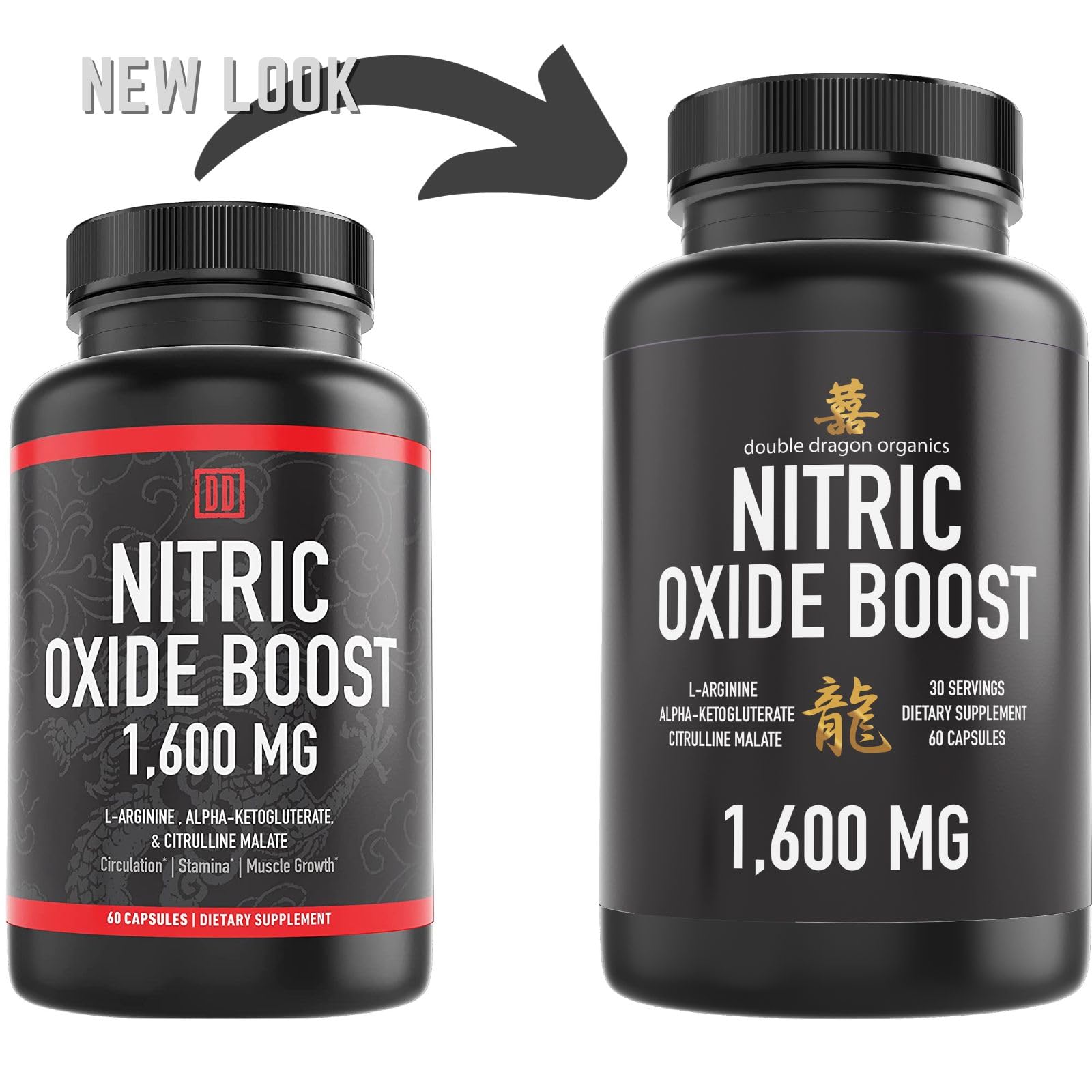 Double Dragon Organics cápsulas en mano mostrando textura y fácil de tragar