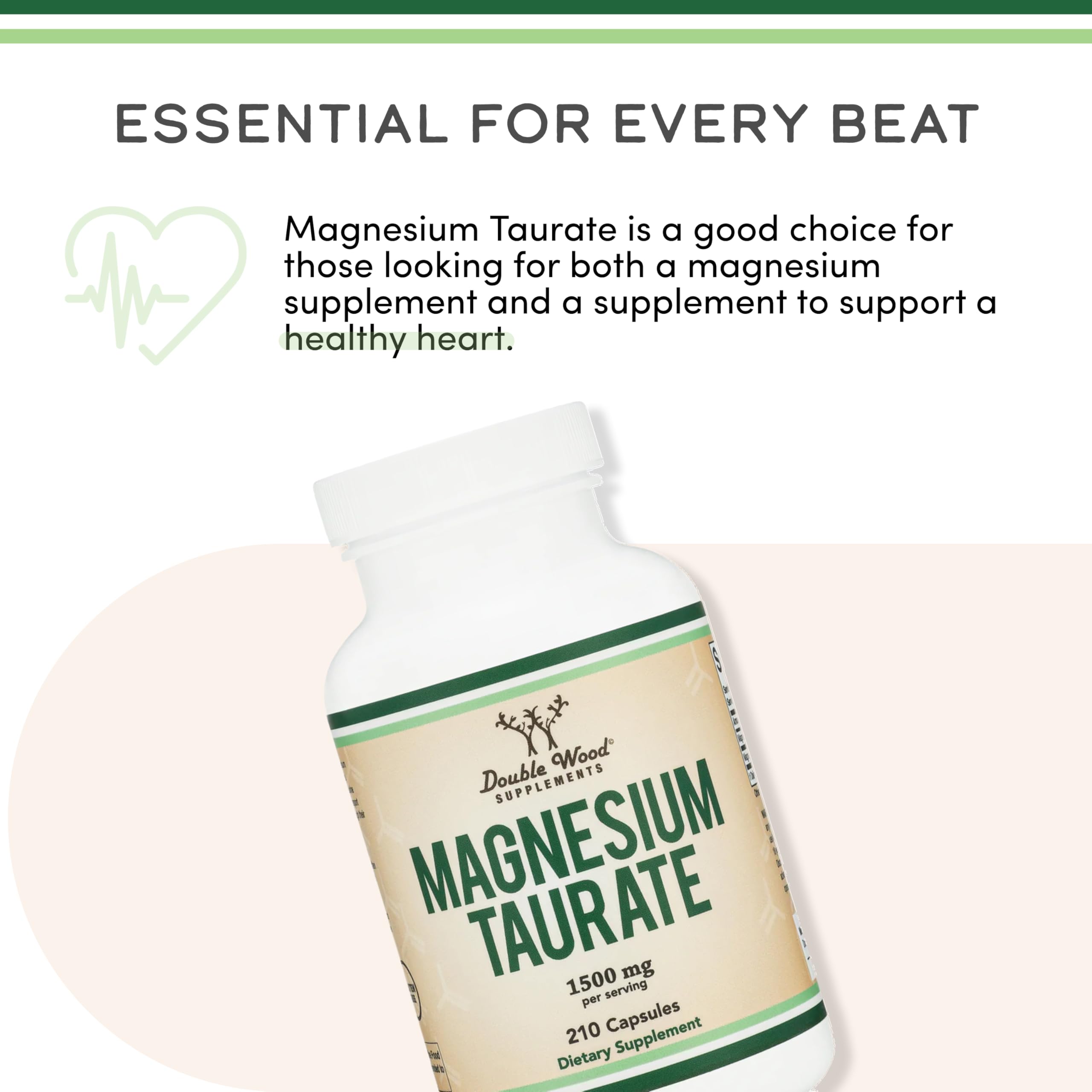 Double Wood primer plano de cápsulas veganas mostrando textura y pureza