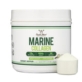 Double Wood colágeno marino frontal del envase mostrando tamaño y marca para confianza