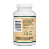 Etiqueta nutricional de MAG-8 Double Wood mostrando 426 mg magnesio elemental por dosis
