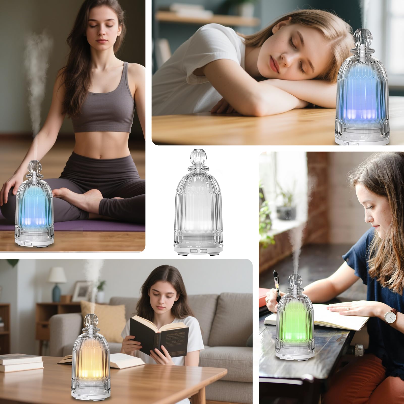 DOUDING luces LED de 7 colores creando ambiente relajante y personalizable