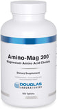 Douglas Laboratories Amino-Mag 200 vista frontal con etiqueta clara y beneficios